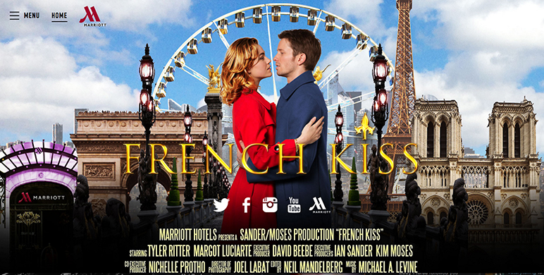Marriott contentmarketing : the French Kiss