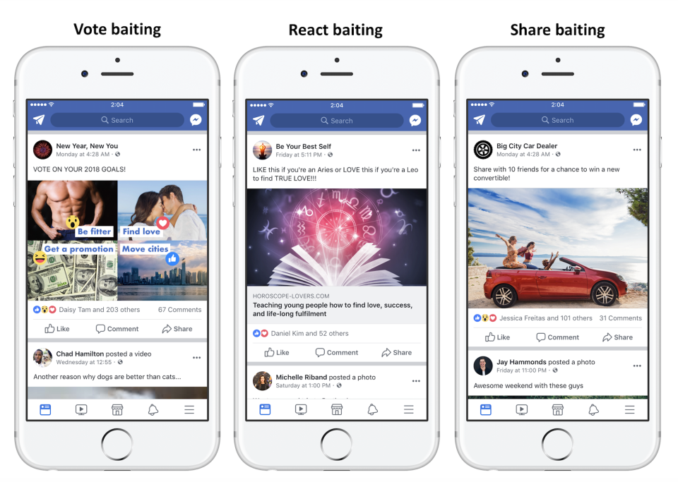 Facebook wordt strenger met engagement bait